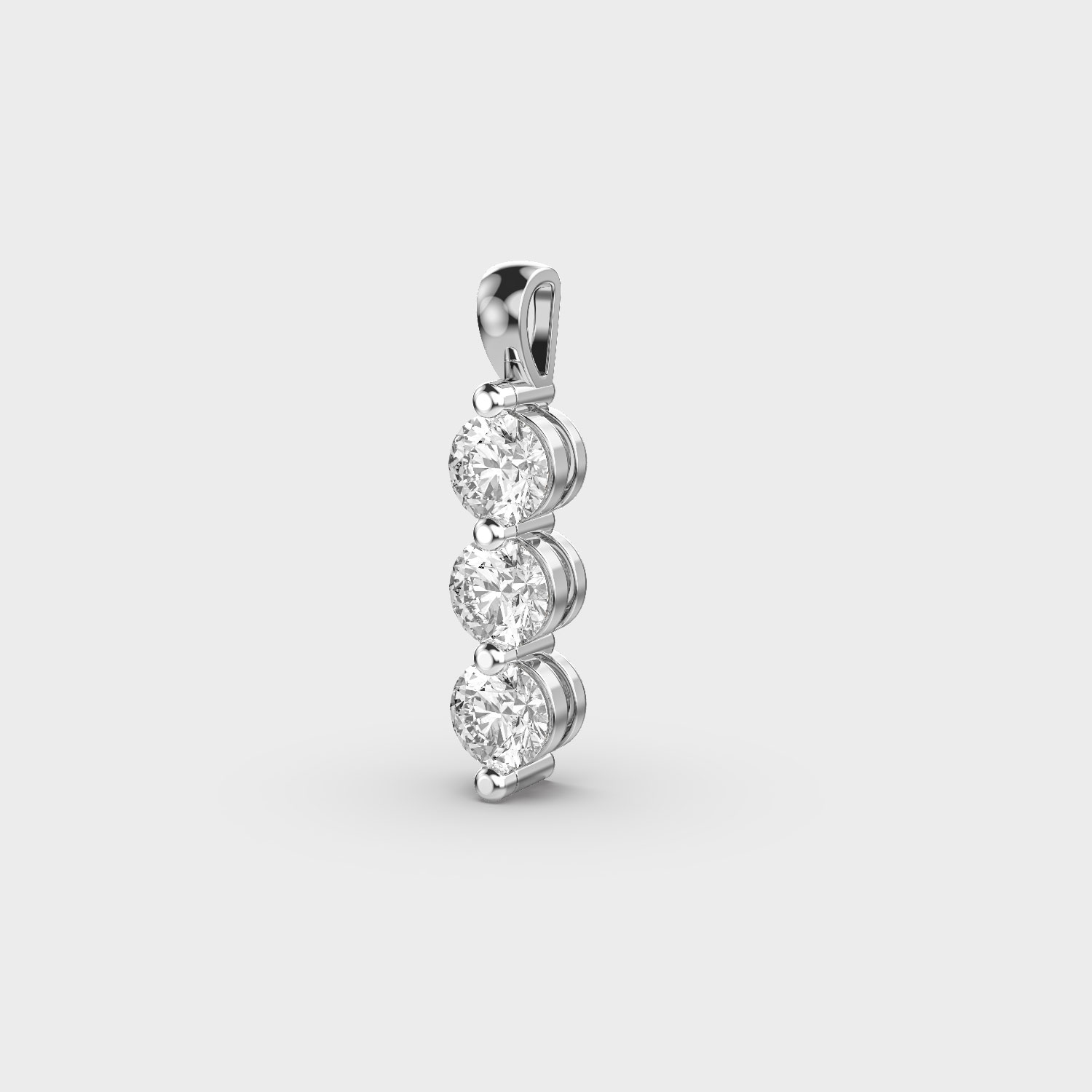 Three-Stone Diamond Pendant