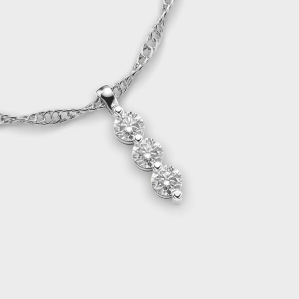 Three-Stone Diamond Pendant