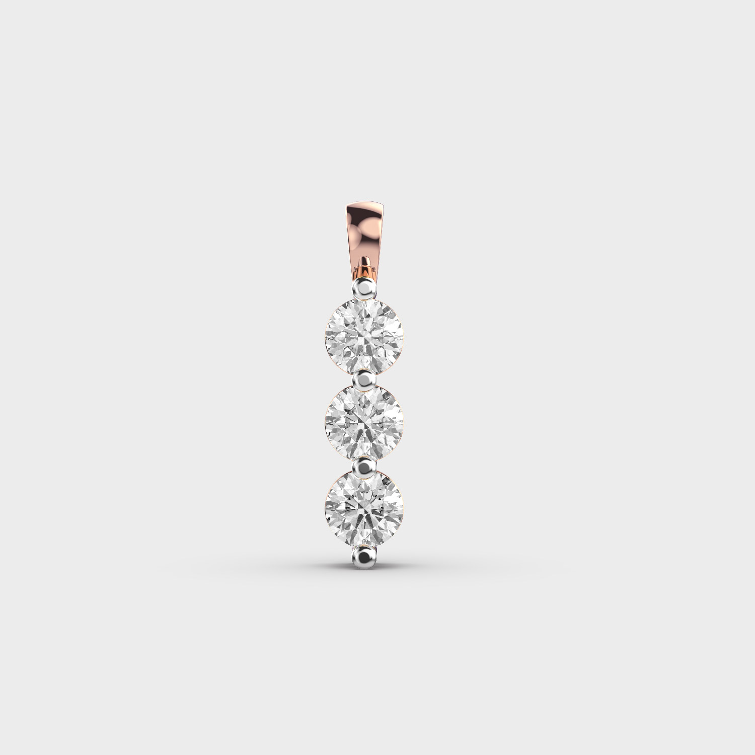 Three-Stone Diamond Pendant