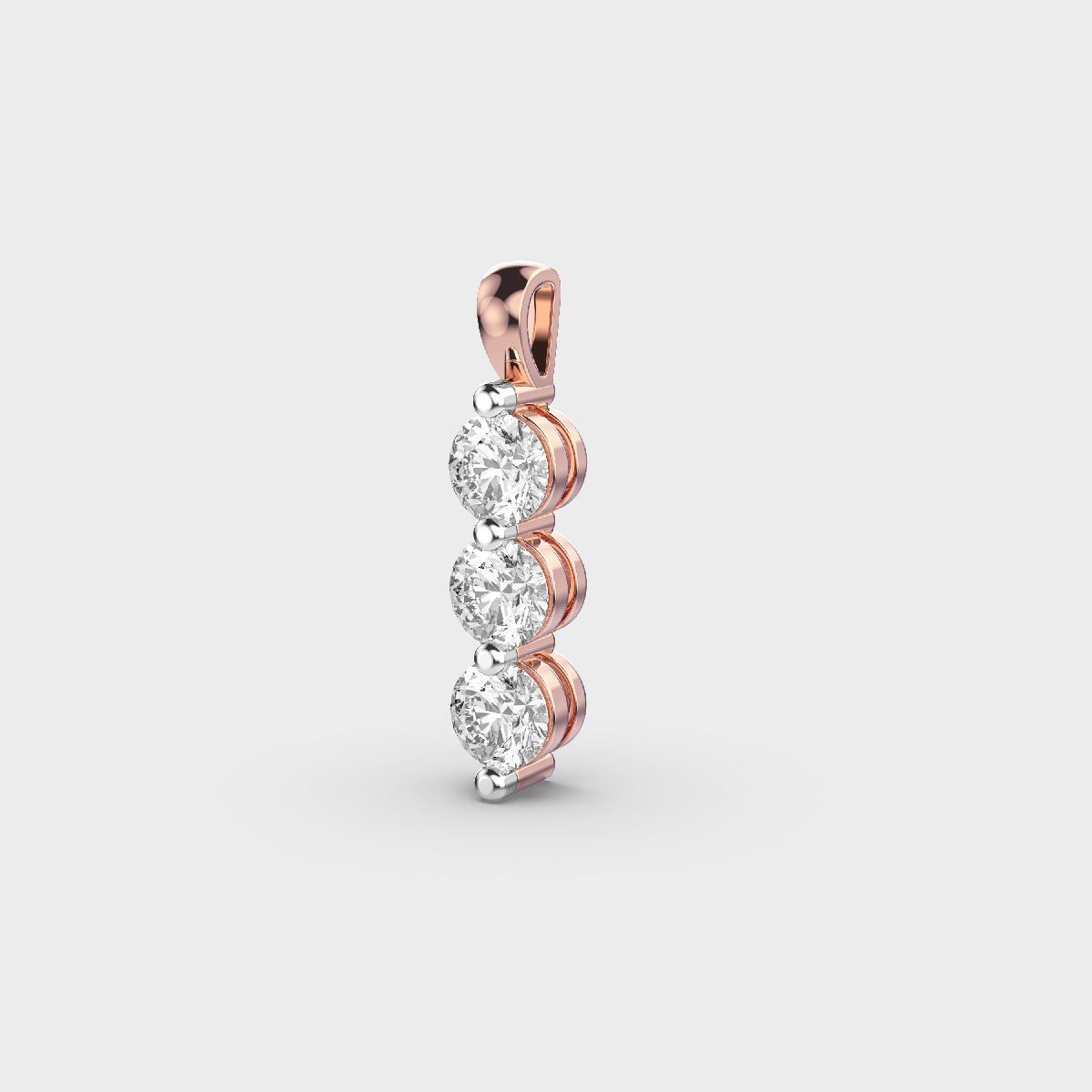 Three-Stone Diamond Pendant