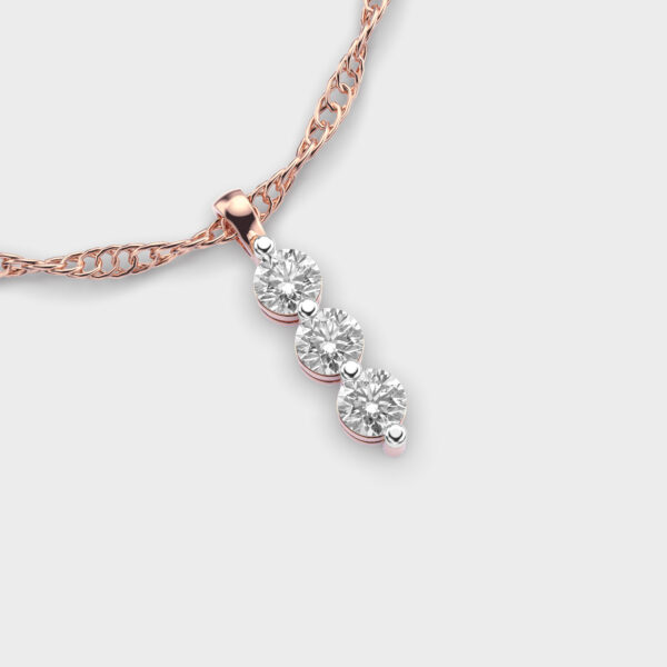 Three-Stone Diamond Pendant