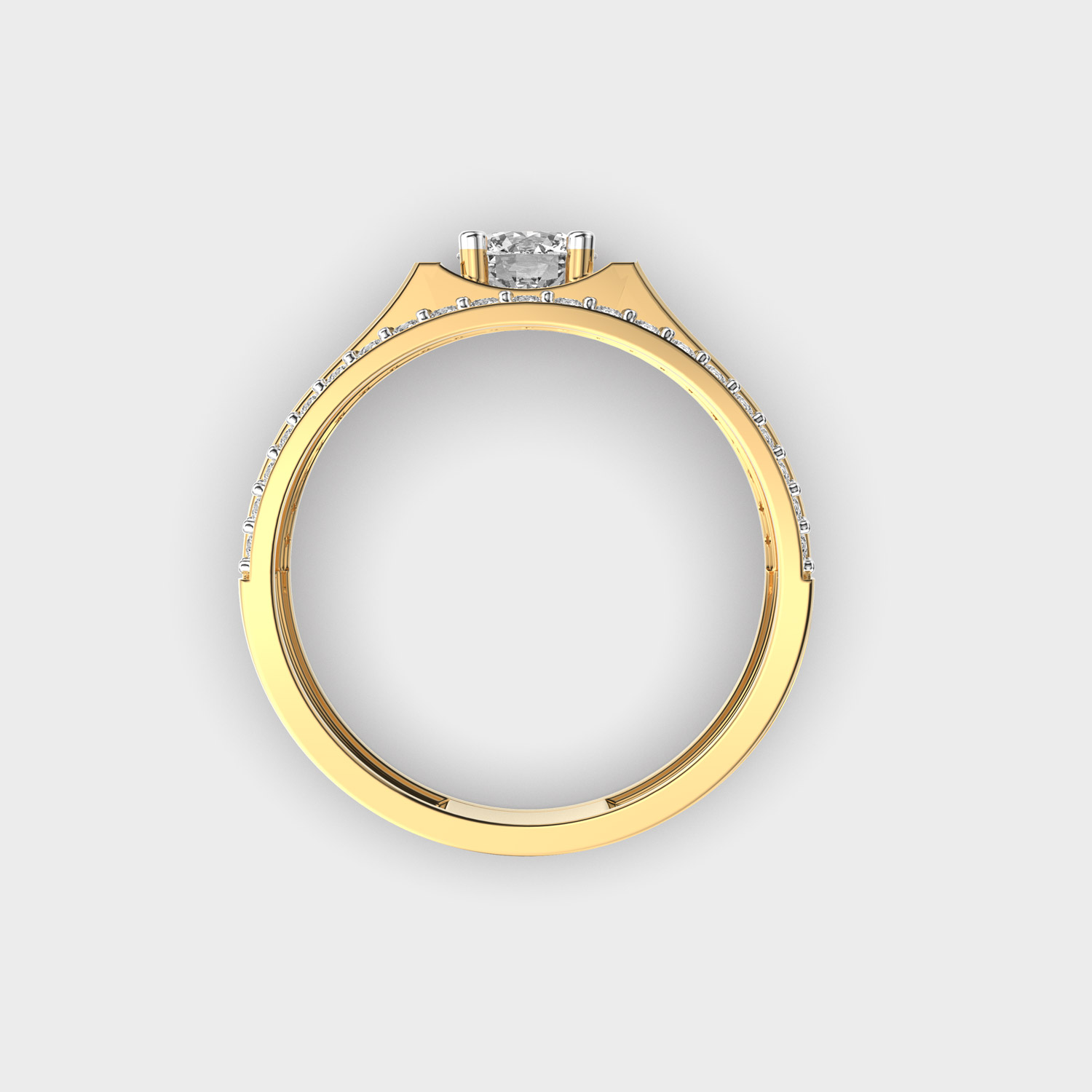 Horizon Band Diamond Ring