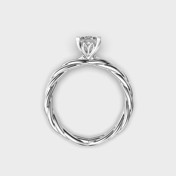 Modern Step Diamond Ring