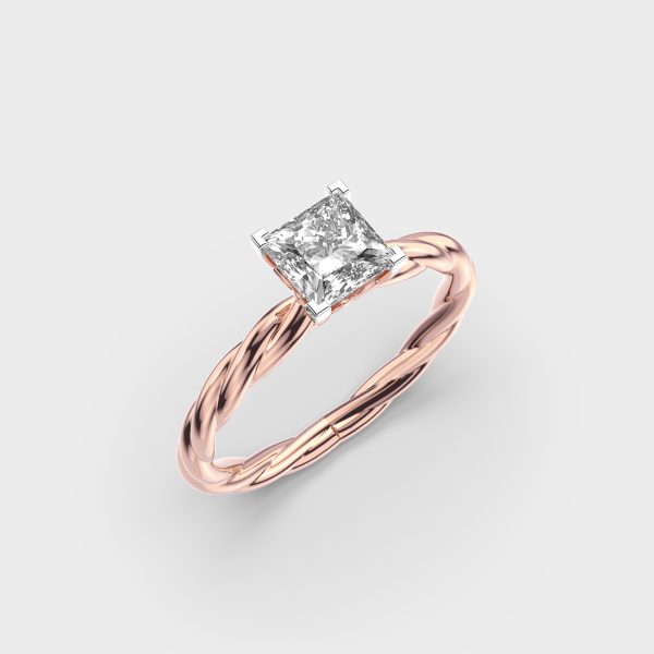 Modern Step Diamond Ring