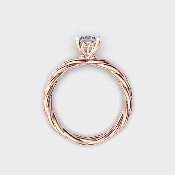 Modern Step Diamond Ring