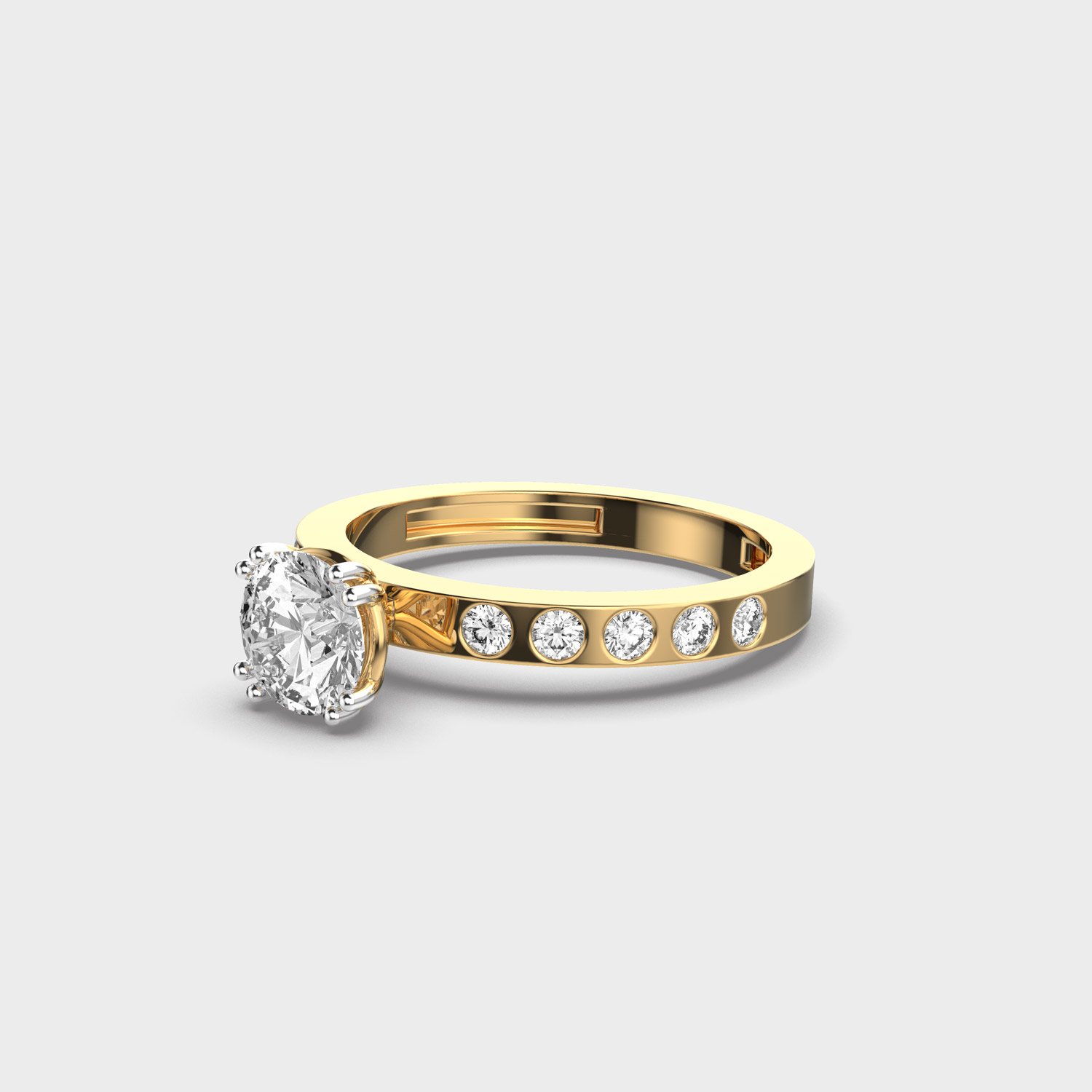 Radiant Core Diamond Ring