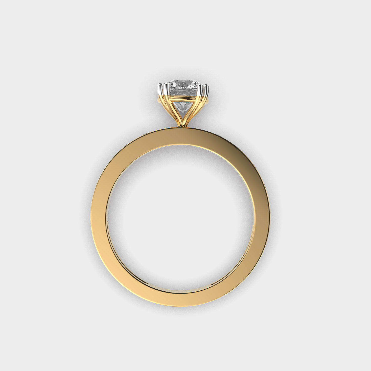 Radiant Core Diamond Ring
