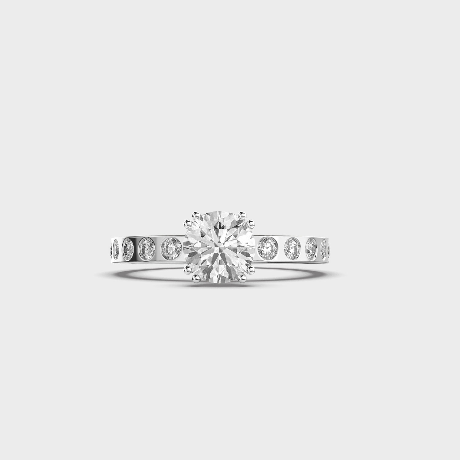 Radiant Core Diamond Ring