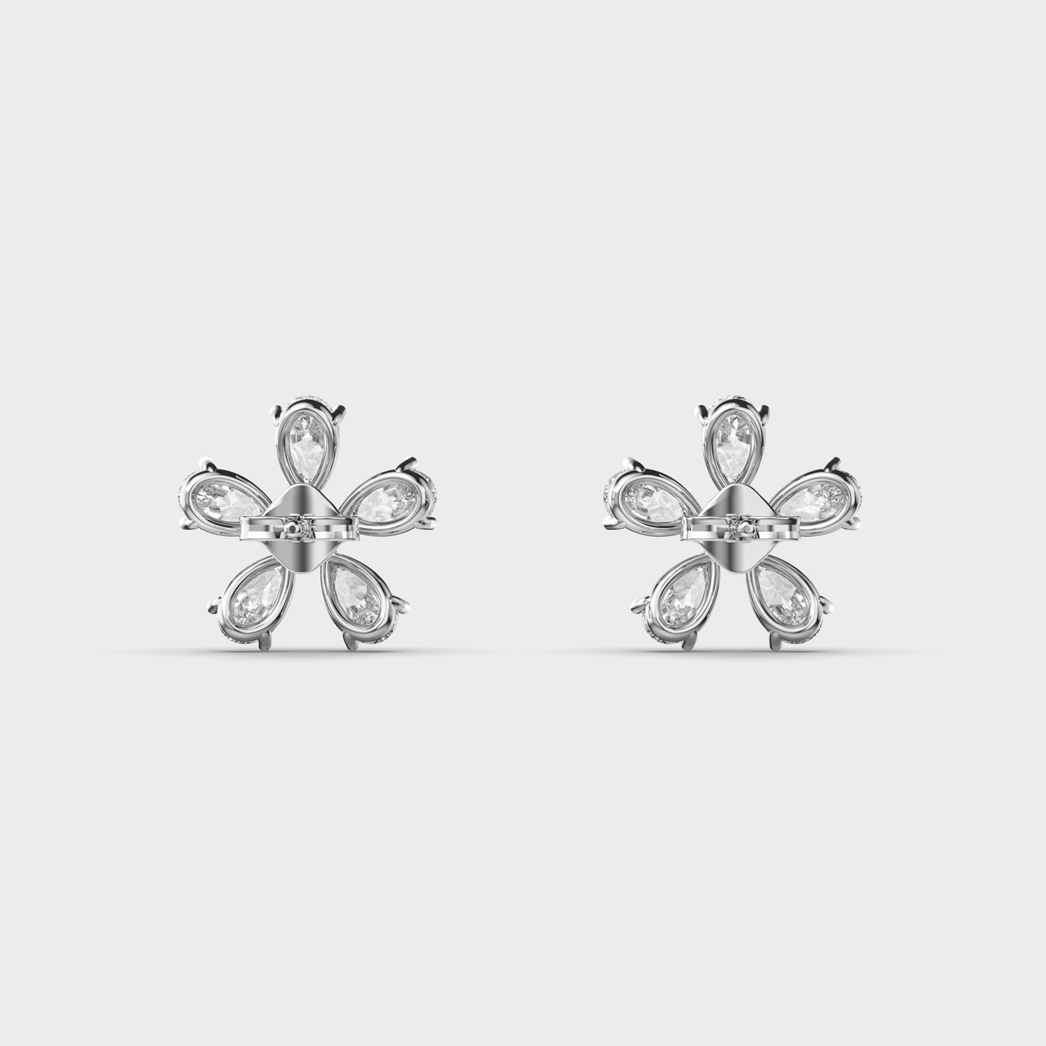 Simple Daisy Diamond Studs