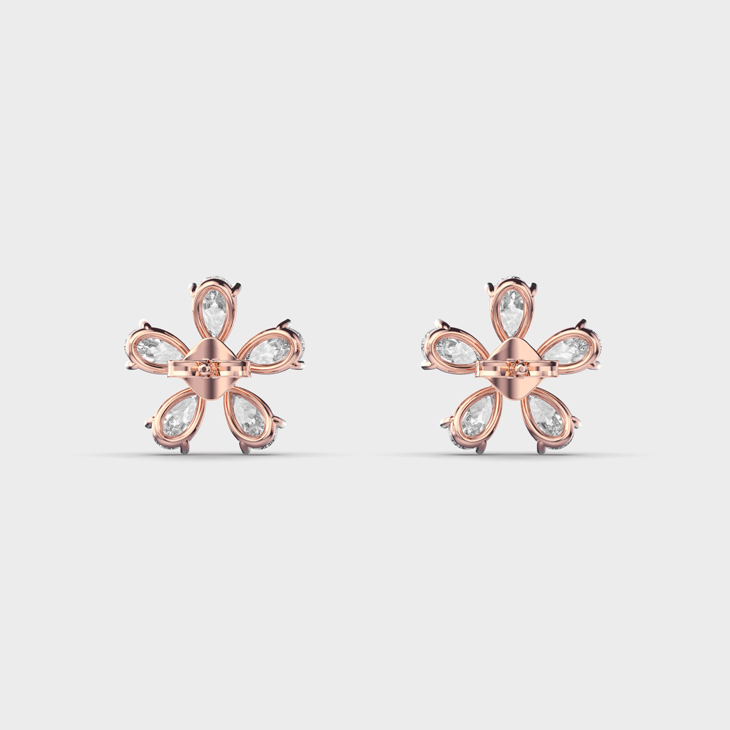 Simple Daisy Diamond Studs