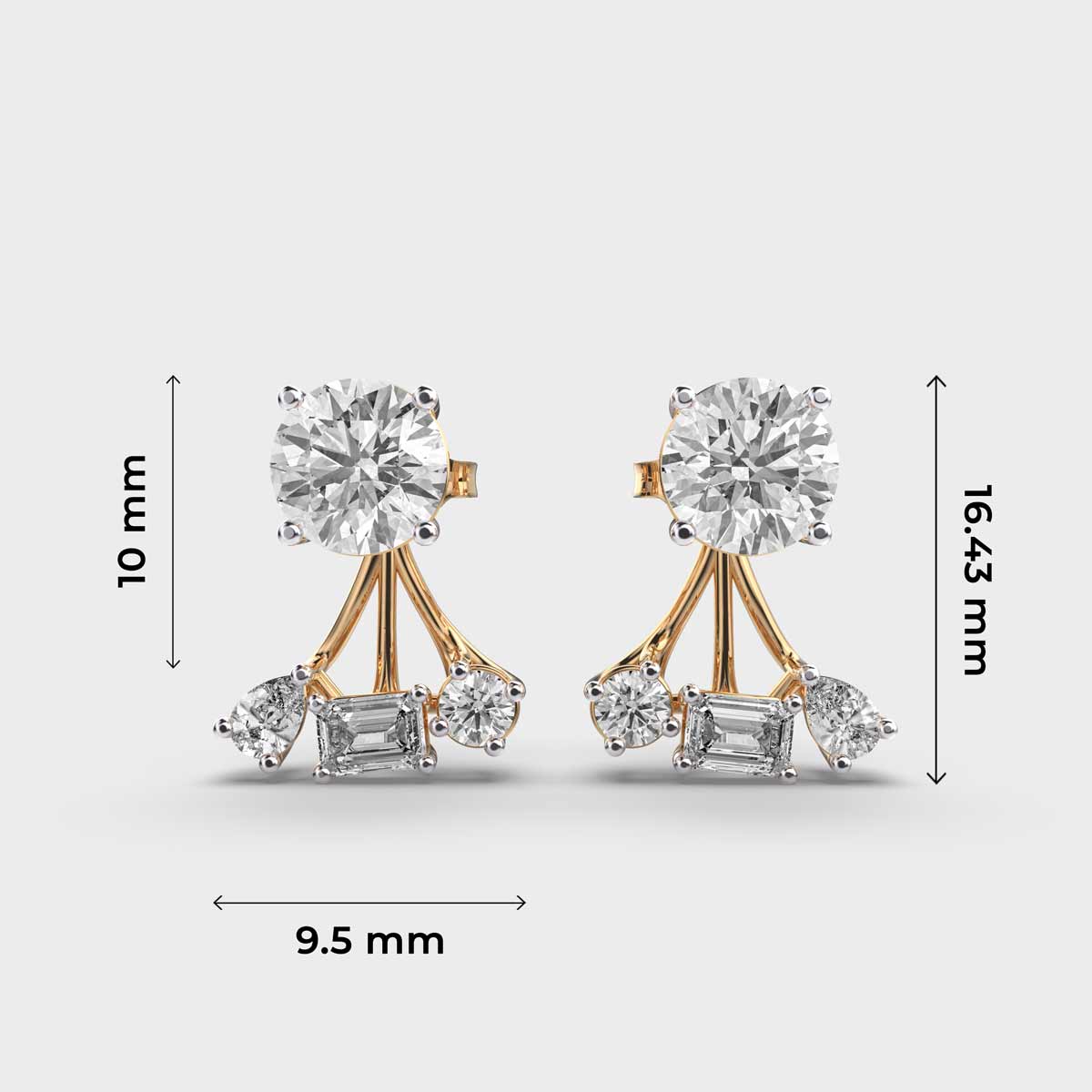 Showstealer Ear Piercing Diamond Studs