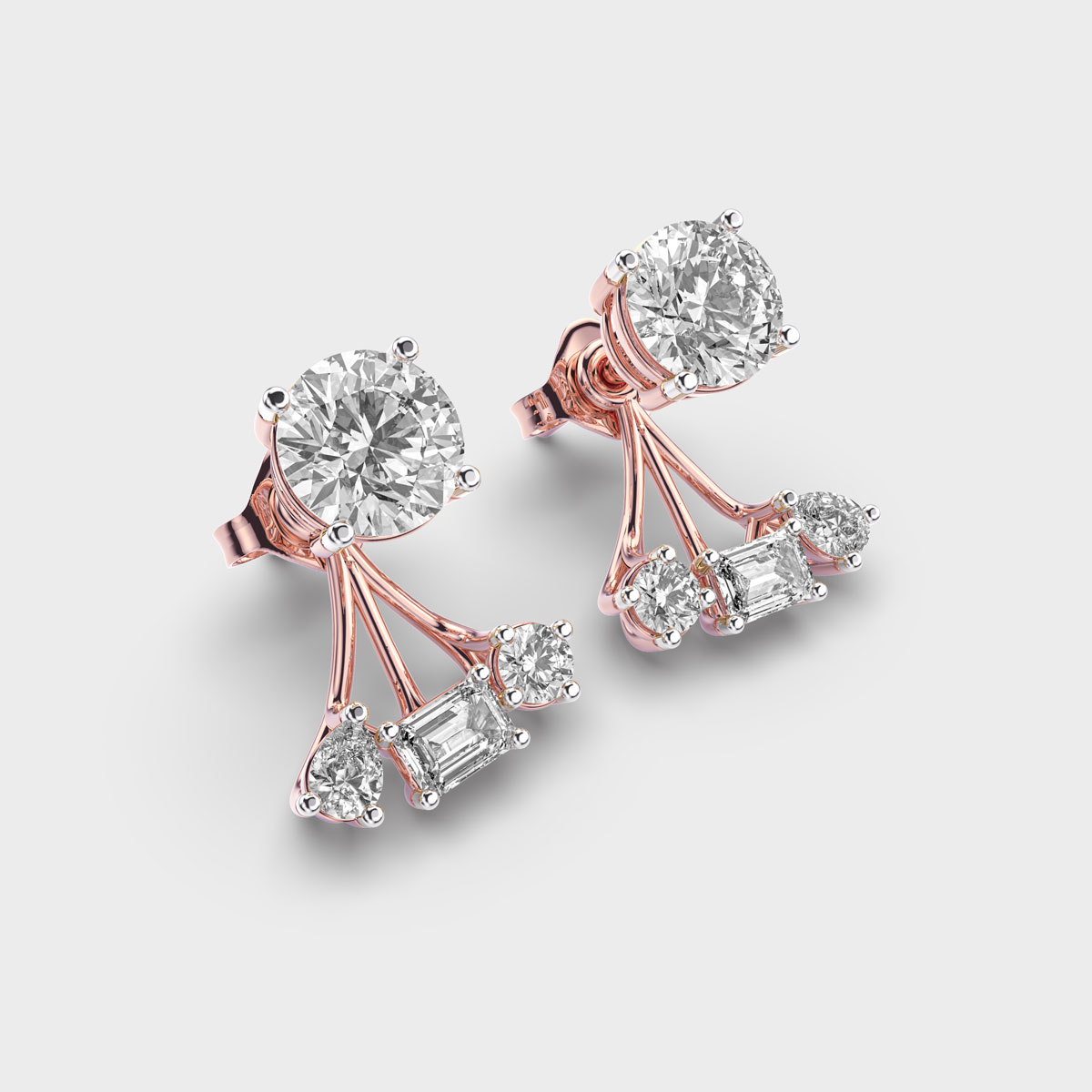 Showstealer Ear Piercing Diamond Studs