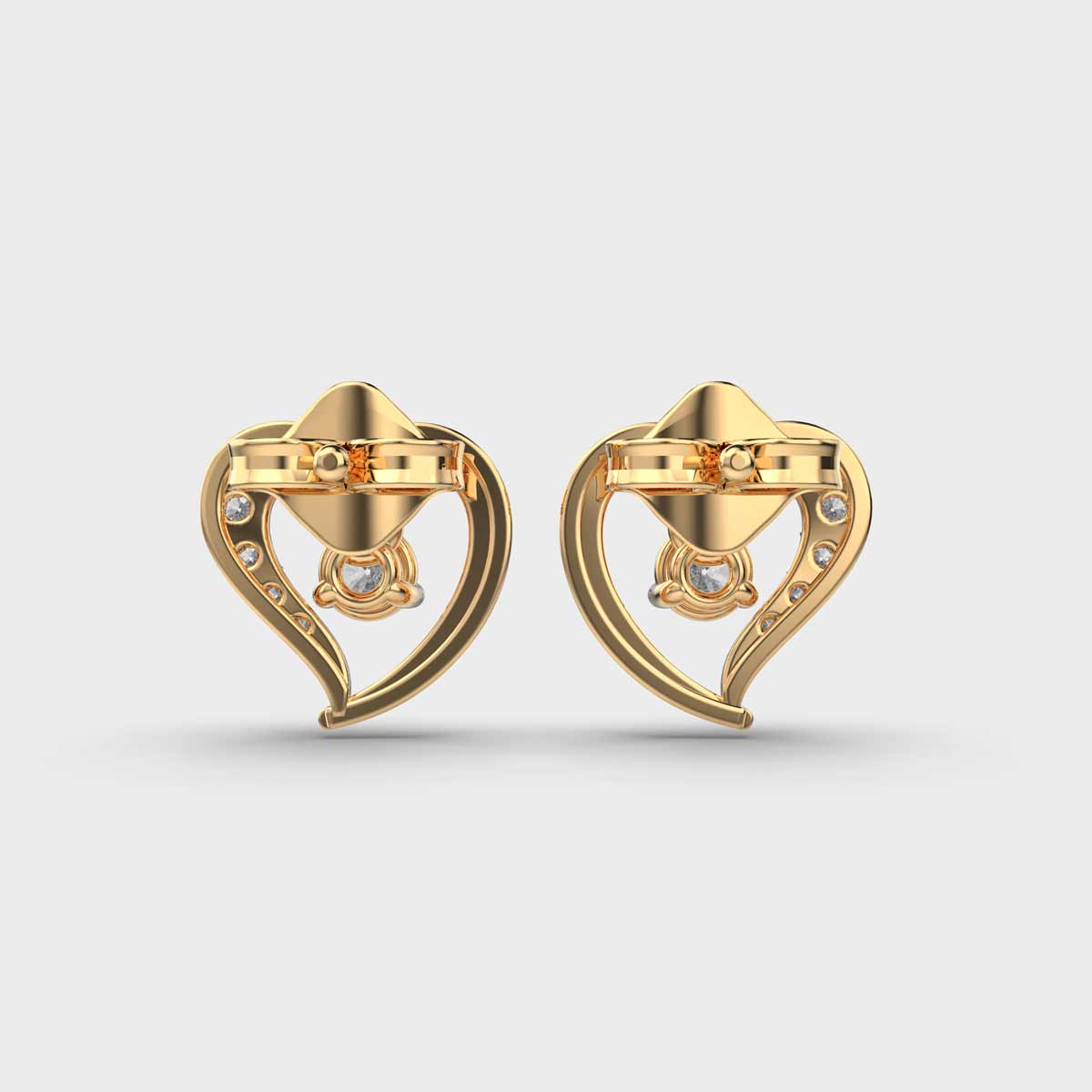 Happy Hearts Diamond Studs