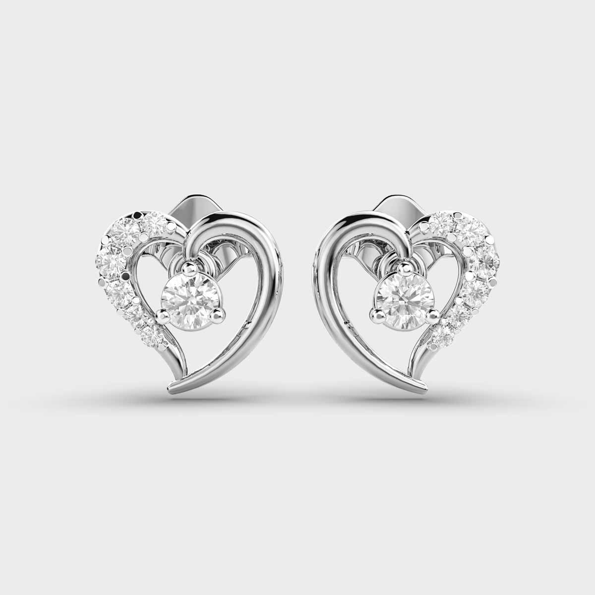 Happy Hearts Diamond Studs