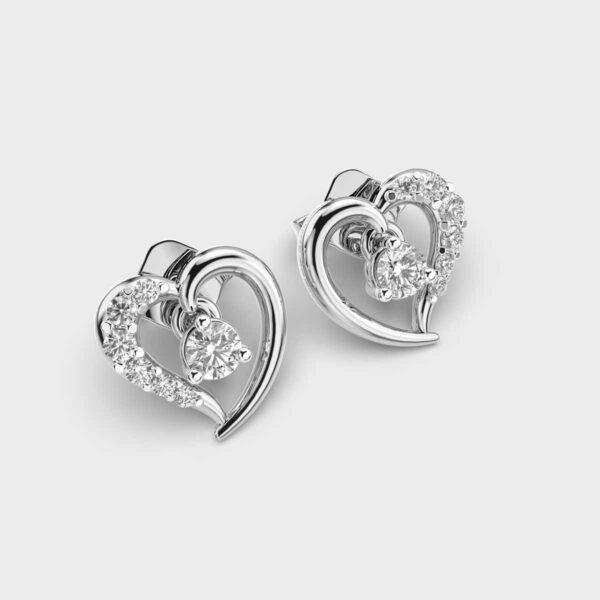 Happy Hearts Diamond Studs