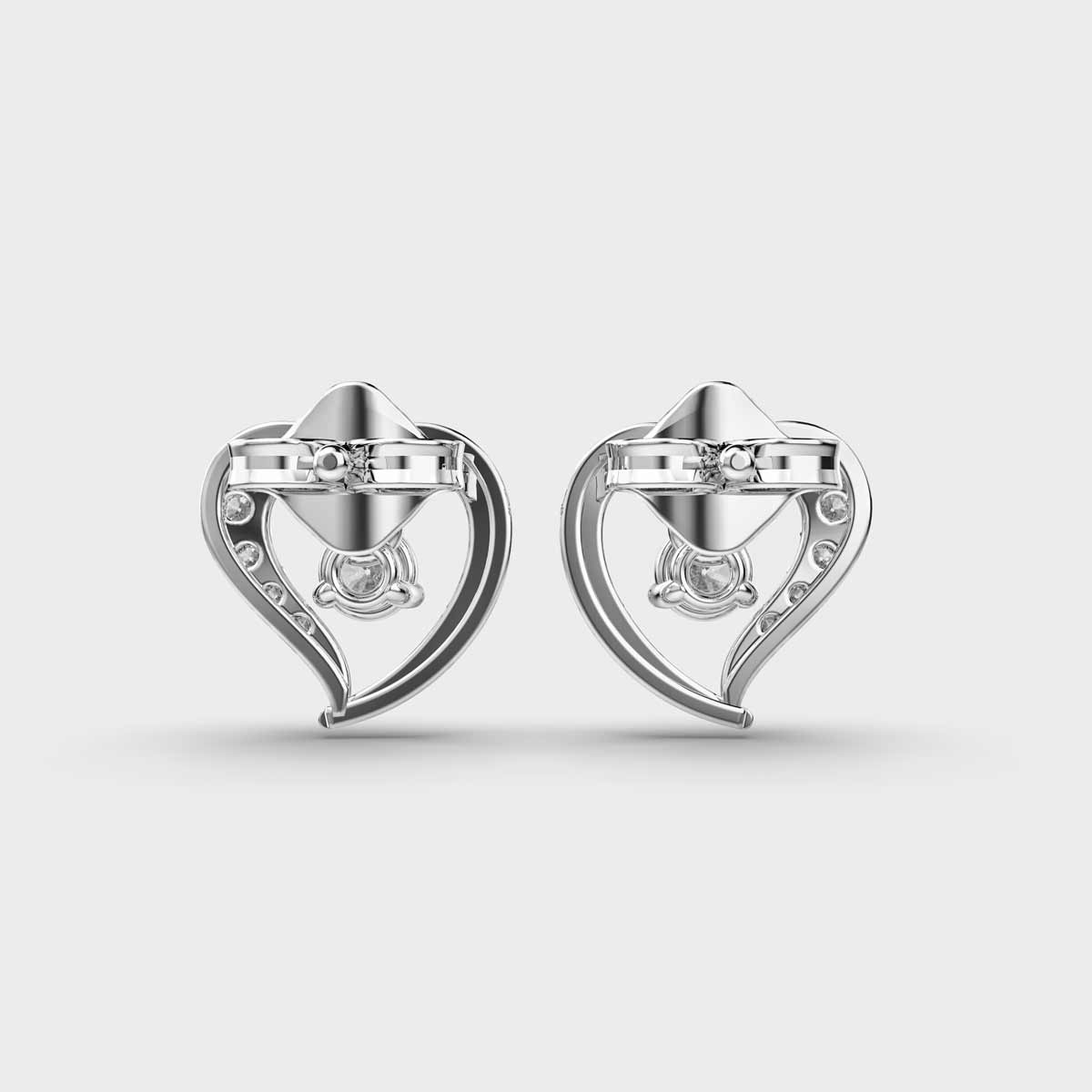 Happy Hearts Diamond Studs