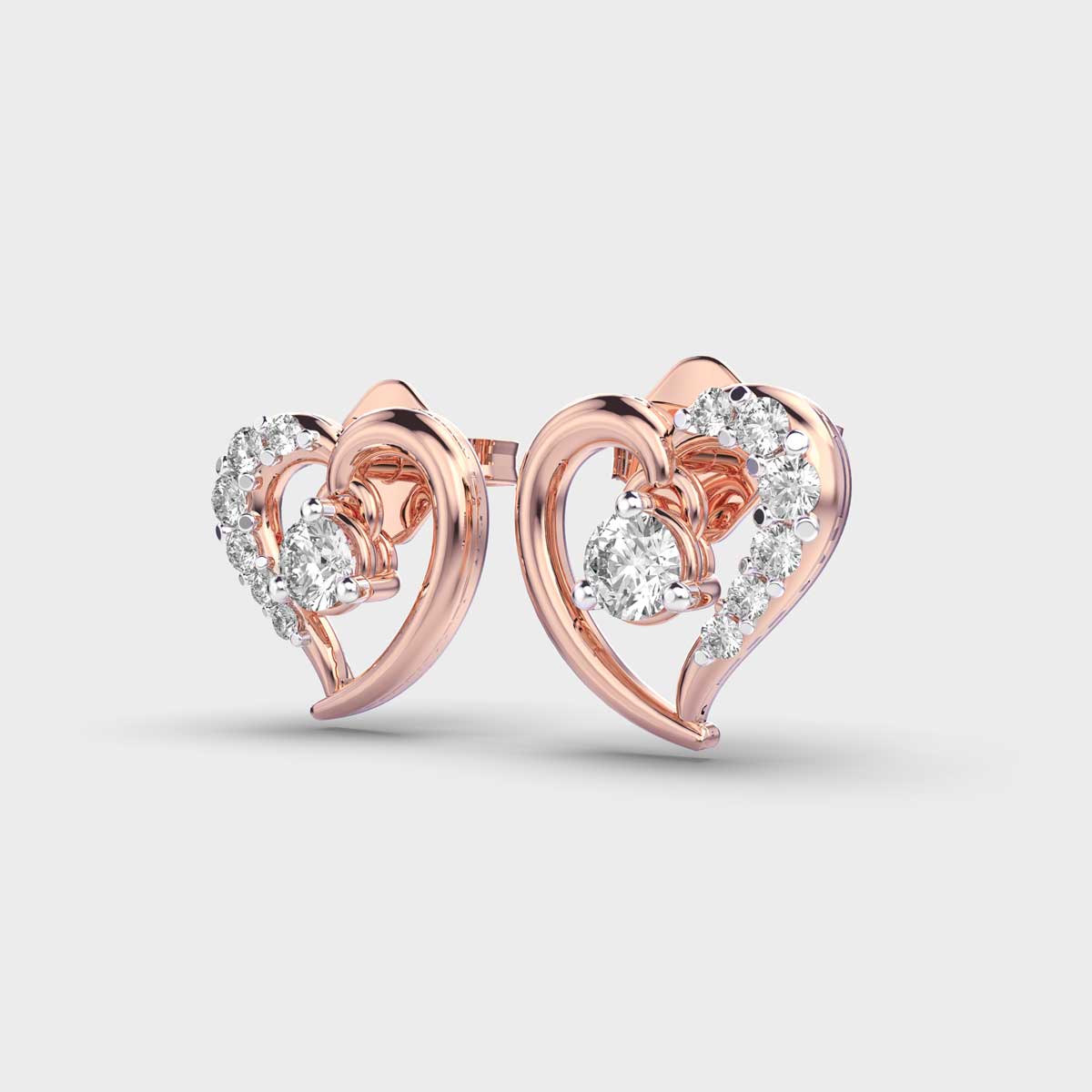 Happy Hearts Diamond Studs