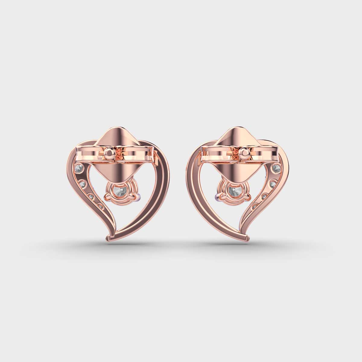 Happy Hearts Diamond Studs