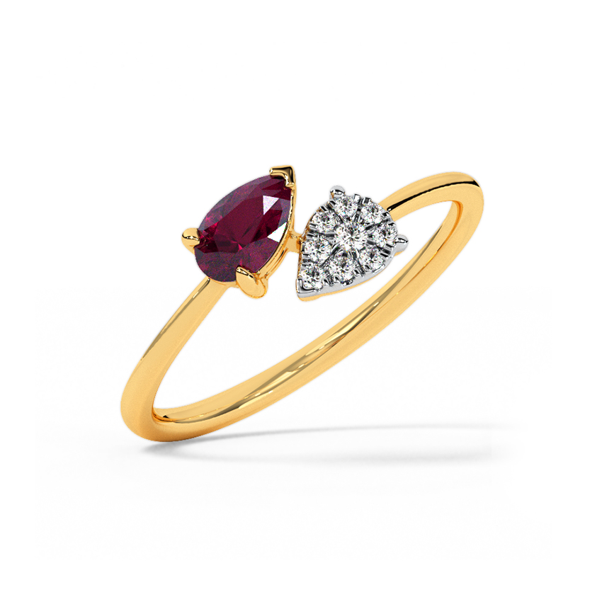 Crimson & Crystal Ring