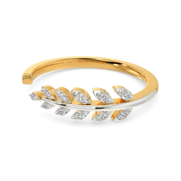 Fern Frond Diamond Rings