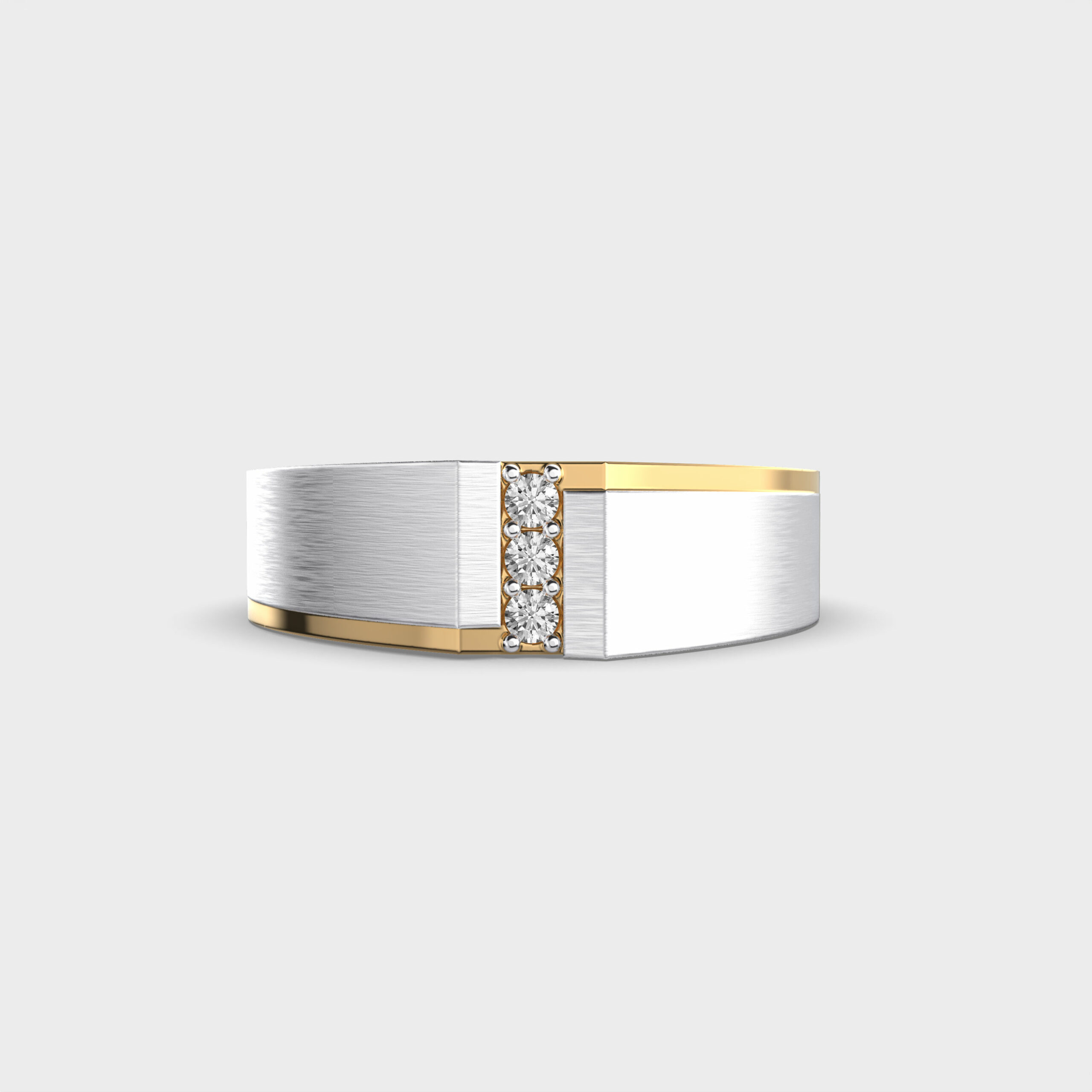 Silhouette Curve Men’s Diamond Ring