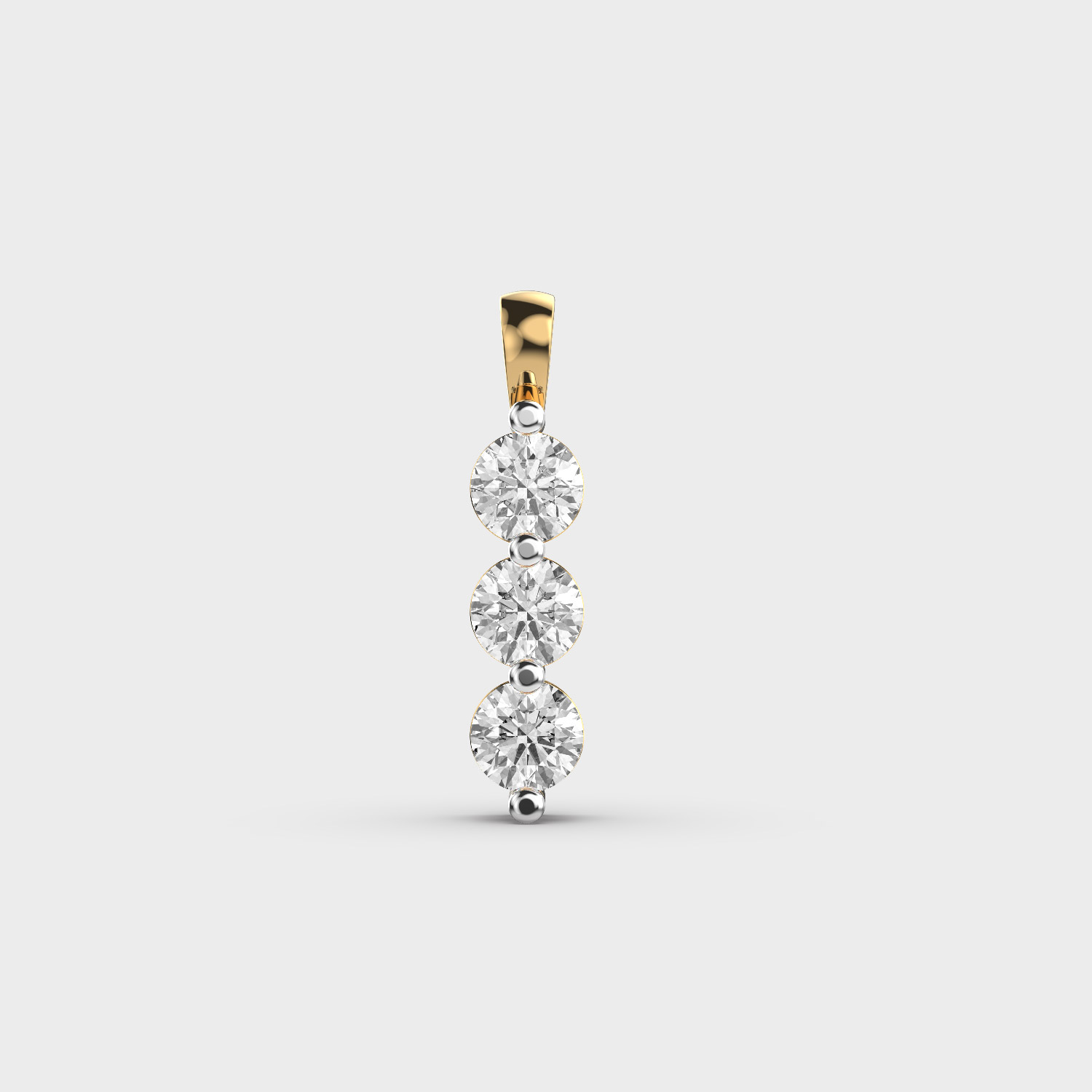 Three-Stone Diamond Pendant